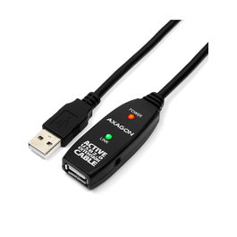 Axagon ADR-210 Cable de extensión USB activo USB 2.0, USB-A a USB-A - 10 m
