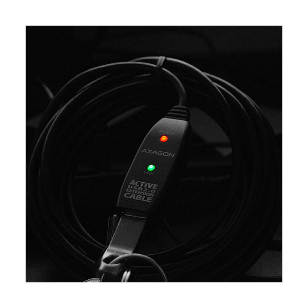 Axagon ADR-210 Cable de extensión USB activo USB 2.0, USB-A a USB-A - 10 m