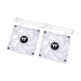 Thermaltake CT120 ARGB Sync Ventilador PC 120mm, 500-2000rpm, Iluminación LED ARGB, Blanco (2 Unidades)