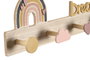 DKD Home Decor Perchero Kids Natural Multicolor MDF 7 x 17 x 48 cm (4 Unidades)