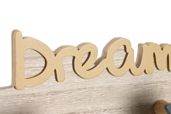 DKD Home Decor Perchero Kids Natural Multicolor MDF 7 x 17 x 48 cm (4 Unidades) DKD Home Decor Perchero Kids Natural Multicolor MDF 7 x 17 x 48 cm (4 Unidades)