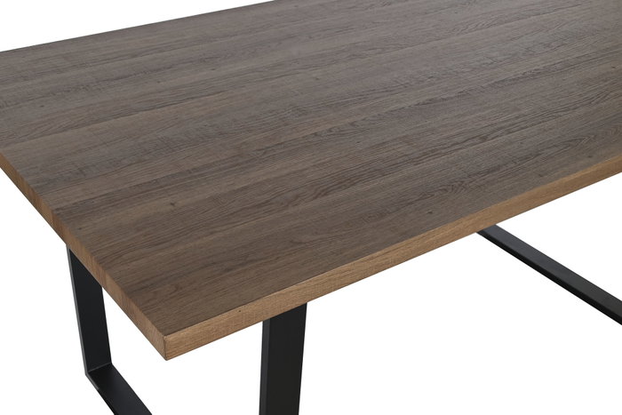 DKD Home Decor Mesa de Comedor MDF y Hierro Marrón