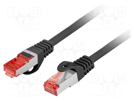 LANBERG Patch cord S/FTP Cat 6 15m Negro
