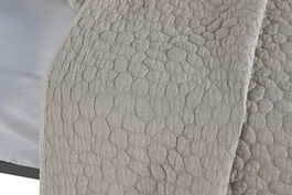 DKD Home Decor Colcha Linen Collection Beige 260 x 180 cm (2 Unidades)