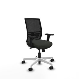 PIQUERAS Y CRESPO Silla de oficina Yunquera Negra con Mecanismo Sincro/Traslack