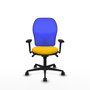 PIQUERAS Y CRESPO Silla de oficina Jorquera Amarillo y Azul