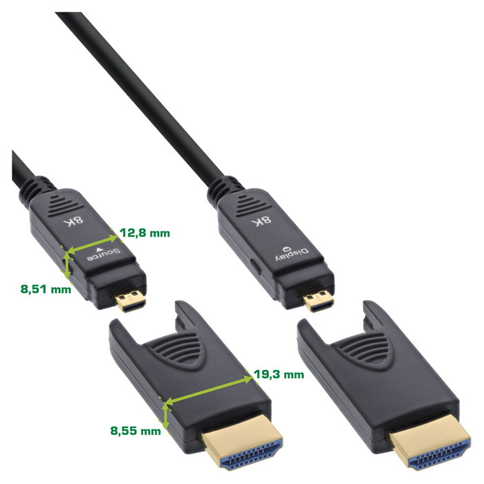 InLine Cable HDMI 17925O AOC 50 m Ultra High Speed 8K/4K