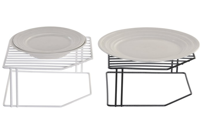 DKD Home Decor Estante de Metal para Platos y Vasos Surtido 2 Niveles