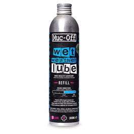 Muc-Off Lubricante de Cadenas para Clima Húmedo Muy Versátil con PTFE y Pipeta - 339g