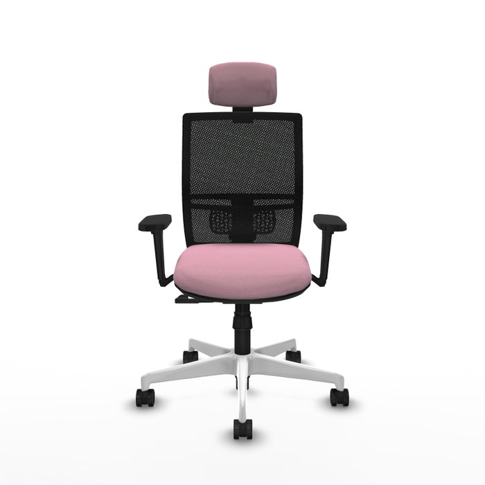 PIQUERAS Y CRESPO Silla de oficina Yunquera Rosa con Mecanismo Sincro PIQUERAS Y CRESPO Silla de oficina Yunquera Rosa con Mecanismo Sincro