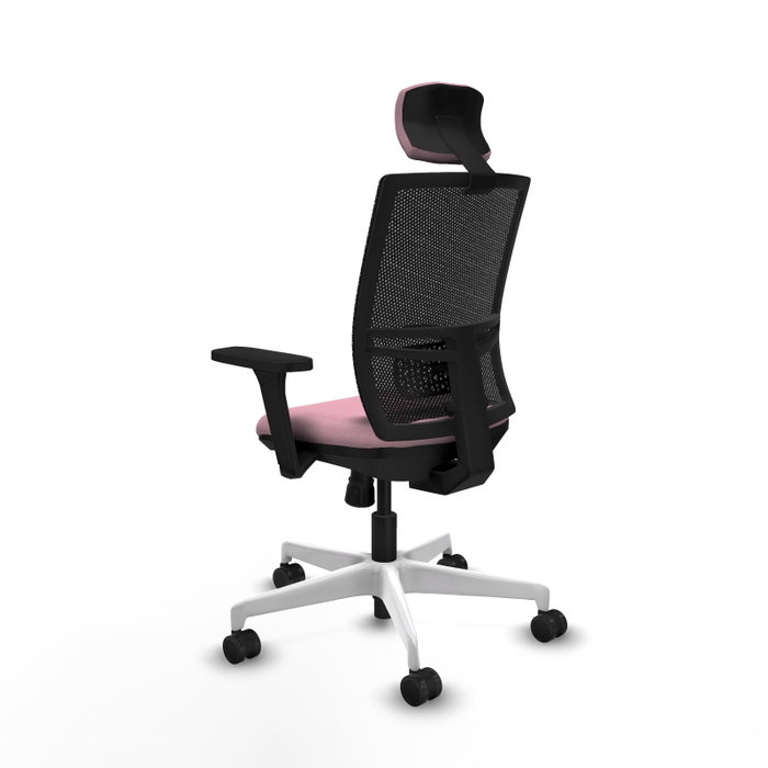 PIQUERAS Y CRESPO Silla de oficina Yunquera Rosa con Mecanismo Sincro PIQUERAS Y CRESPO Silla de oficina Yunquera Rosa con Mecanismo Sincro