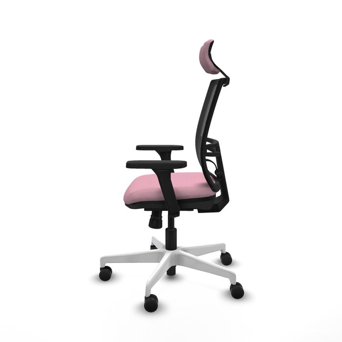 PIQUERAS Y CRESPO Silla de oficina Yunquera Rosa con Mecanismo Sincro PIQUERAS Y CRESPO Silla de oficina Yunquera Rosa con Mecanismo Sincro