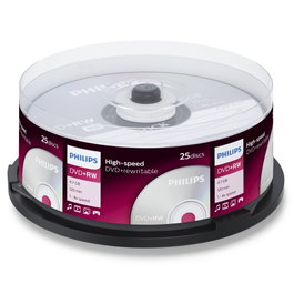 Philips DVD+RW 4,7 GB 4x (Pack de 25)