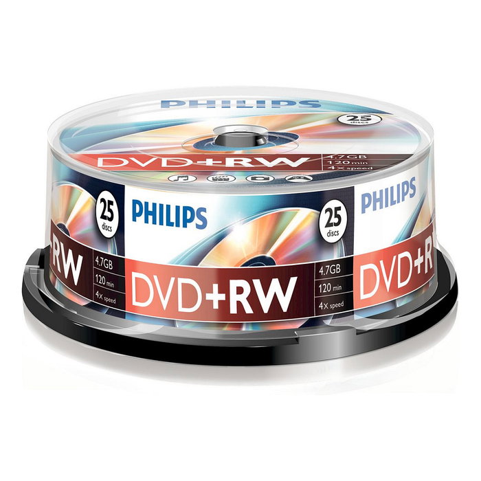 Philips DVD+RW 4,7 GB 4x (Pack de 25) Philips DVD+RW 4,7 GB 4x (Pack de 25)