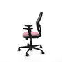 PIQUERAS Y CRESPO Silla de oficina Jorquera Rosa y Negro