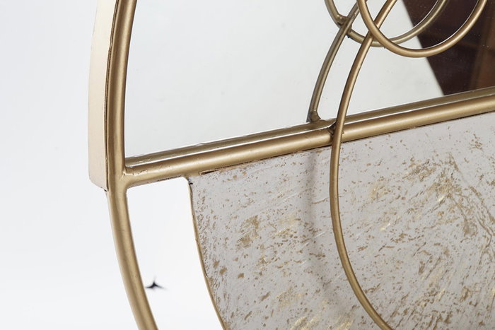 DKD Home Decor Espejo Dorado Blanco Metal y Espejo 7.6 x 76 x 65 cm DKD Home Decor Espejo Dorado Blanco Metal y Espejo 7.6 x 76 x 65 cm