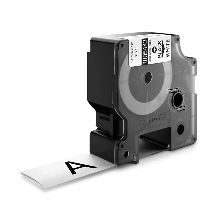 DYMO RHINO Cinta ID1-24 Negro/blanco tubo termorretractil DYMO RHINO Cinta ID1-24 Negro/blanco tubo termorretractil