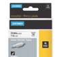 Dymo Rhino Tubo Termorretráctil ID1-24 Negro sobre Blanco 24mm x 1,5m