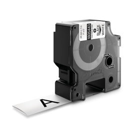 Dymo Rhino Tubo Termorretráctil ID1-24 Negro sobre Blanco 24mm x 1,5m