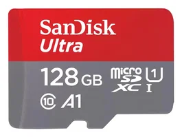 Sandisk ultra tarjeta de memoria flash (adaptador microsdxc a sd incluido) 128gb