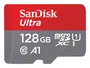 SanDisk Tarjeta de Memoria SDSQUAB-128G-GN6MT 128GB MicroSDXC U1/A1, Clase 10, 140 MB/s con Adaptador SD Incluido