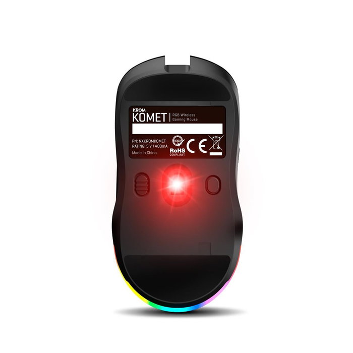 Krom Komet Ratón Gaming Inalámbrico RGB 2400 DPI Negro Krom Komet Ratón Gaming Inalámbrico RGB 2400 DPI Negro
