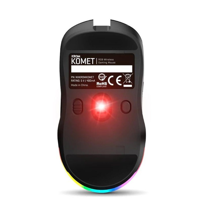 Krom Komet Ratón Gaming Inalámbrico RGB 2400 DPI Negro Krom Komet Ratón Gaming Inalámbrico RGB 2400 DPI Negro
