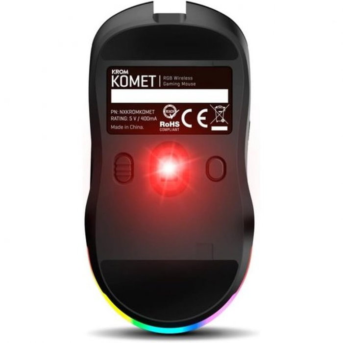 Krom Komet Ratón Gaming Inalámbrico RGB 2400 DPI Negro Krom Komet Ratón Gaming Inalámbrico RGB 2400 DPI Negro