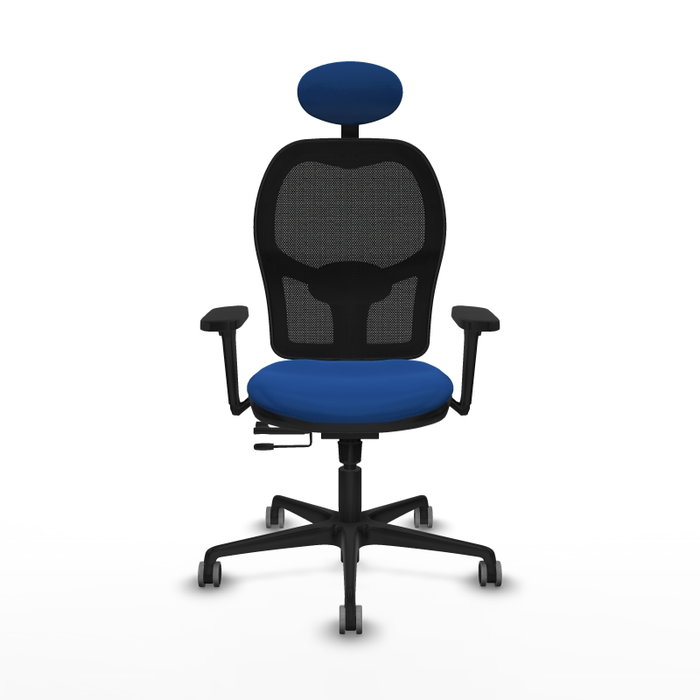 PIQUERAS Y CRESPO Silla de oficina Jorquera Azul y Negro con mecanismo Sincro/Traslack PIQUERAS Y CRESPO Silla de oficina Jorquera Azul y Negro con mecanismo Sincro/Traslack
