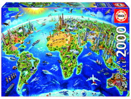 EDUCA BORRAS Símbolos del mundo puzzle 2000 piezas