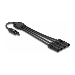 DeLOCK Cable divisor solar DL4 1 x hembra a 4 x macho 50 cm negro