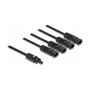 DeLOCK Cable divisor solar DL4 1 x hembra a 4 x macho 50 cm negro