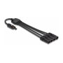 DeLOCK Cable divisor solar DL4 1 x hembra a 4 x macho 50 cm negro