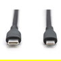Digitus Cable USB-C a Lightning 1m MFI Negro - USB 2.0 Silicona