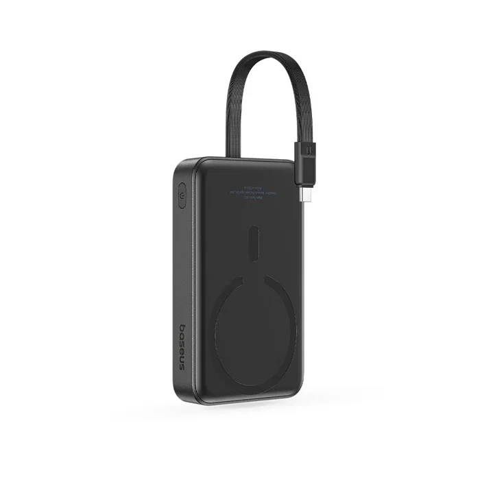 BASEUS ENERFILL FM11 Power Bank 10000mAh 30W USB C Cable Negro