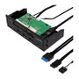 LogiLink UA0341 Lector de tarjetas multifunción para panel frontal de 5.25 pulg., USB 3.0