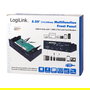 LogiLink UA0341 Panel Frontal Multifunción 5.25" Lector de Tarjetas, USB 3.0, Negro, CF, MS Micro (M2), MicroSD, SD, xD