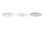 DKD Home Decor Surtido de Platos de Porcelana Mariposa Greature 3 (Rosa, Beige, Verde) de 20,5 cm