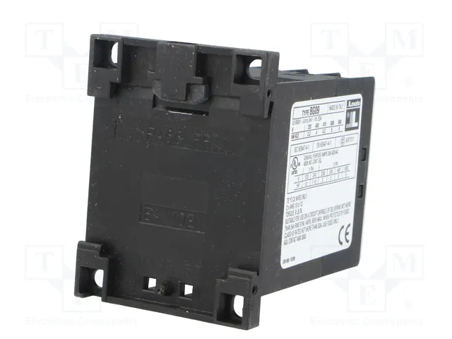 LOVATO ELECTRIC Contactor BG 3-polar 9A 24VDC