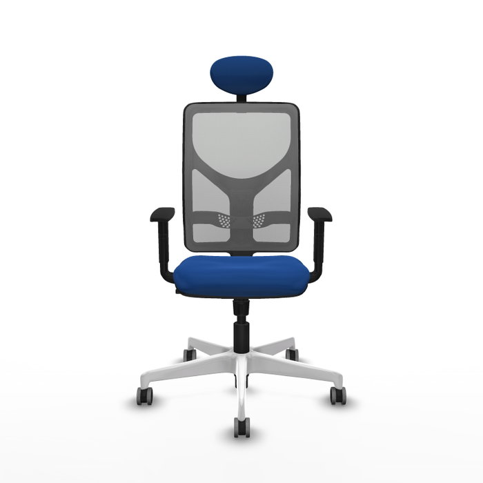 PIQUERAS Y CRESPO Silla de oficina Motilla Azul y Gris con mecanismo Sincro PIQUERAS Y CRESPO Silla de oficina Motilla Azul y Gris con mecanismo Sincro