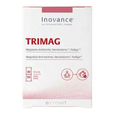 INOVANCE Trimag 10 Sticks Complemento Alimenticio Magnesio y Vitamina B6 INOVANCE Trimag 10 Sticks Complemento Alimenticio Magnesio y Vitamina B6