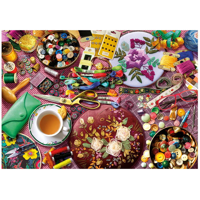 Educa Puzzle 2000 Piezas La Mesa De Costura 20263