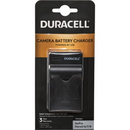 Duracell Cargador con Cable USB para Baterías GoPro Hero 5, 6, 7 y 8