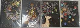 DOHE AGENDAS Tarjeta de Navidad Diseño Black Modelos Surtidos