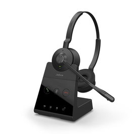 Jabra Engage 65 Auriculares Inalámbricos de Diadema para Oficina, DECT, Cancelación de Ruido, Batería 13h, Negro