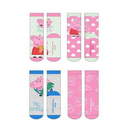 Cerdà Pack Calcetines 4 Piezas Peppa Pig Talla Calzado 23-26