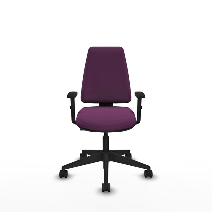 PIQUERAS Y CRESPO Silla de oficina Elche Morada con Brazos 1D