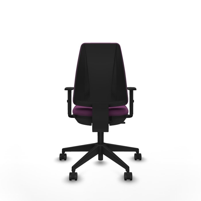PIQUERAS Y CRESPO Silla de oficina Elche Morada con Brazos 1D