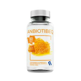 BEQUISA Anbiotibeq 60Cap. con Propóleo, Vitamina C y Zinc para el Sistema Inmunológico