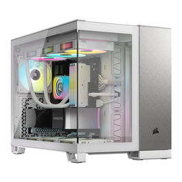 Corsair CC-9011289-WW Caja Gaming Midi Tower ATX MicroATX Mini ITX Vidrio Templado Refrigeración Blanco/Gris Satinado